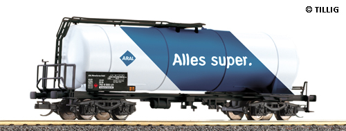 4 axle Tank car "ARAL"<br /><a href='images/pictures/Tillig/15464.jpg' target='_blank'>Full size image</a>
